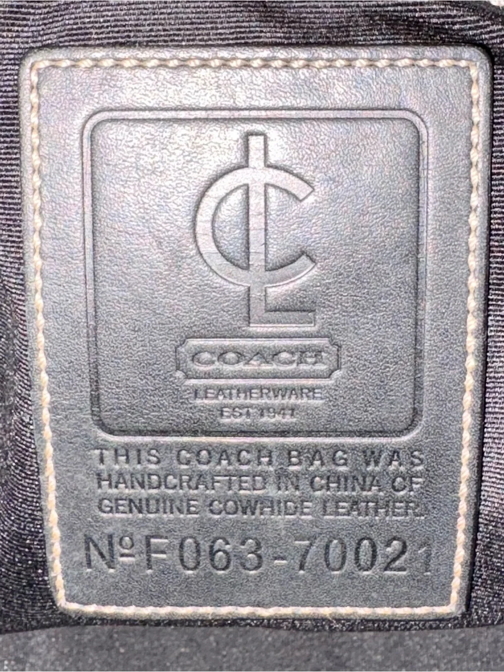Coach legacy black